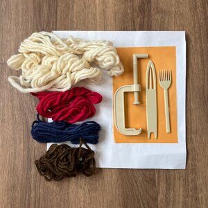 Hand-spun Merino Wool and Tools